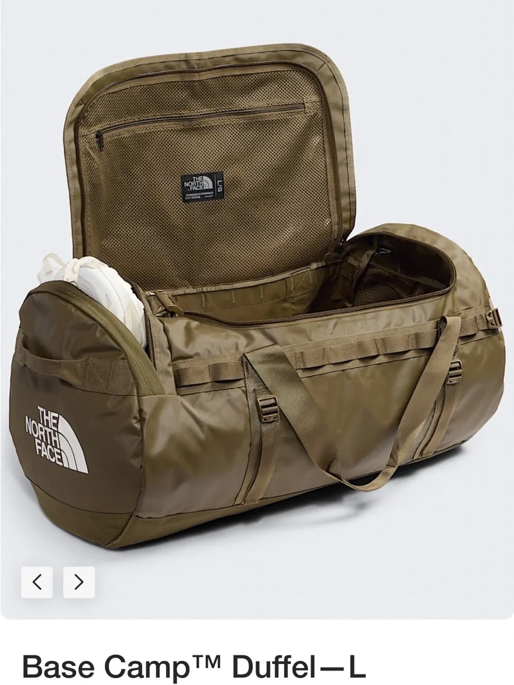 The North Face Base Camp Duffel L in Olive